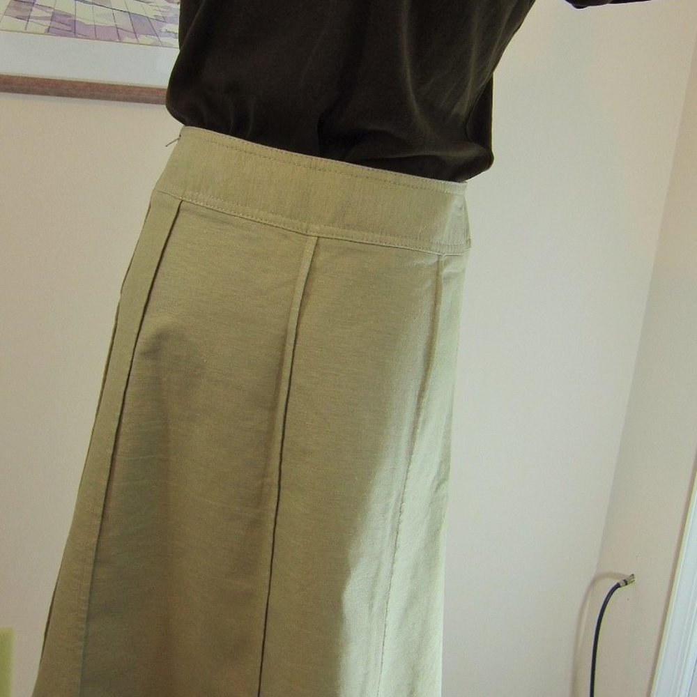 A-Panel Skirt, Tan by George Sz 8 - Picture 8 of 9